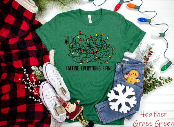 #840... H.H. Everything is Fine Christmas Lights. Ships 11/29