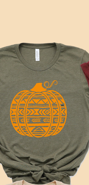 Orange Pattern Pumpkin