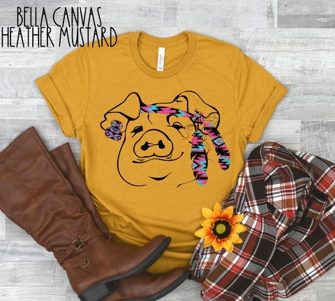 #451... Aztec Bandana PIG Ships 2/15