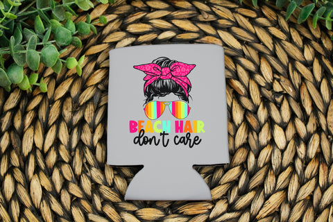 H.H. Beach Hair don't care KOOZIE/POCKET Ships 6/3