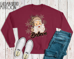 H.H. Believe Leopard Santa Snowflakes. Ships 11/11