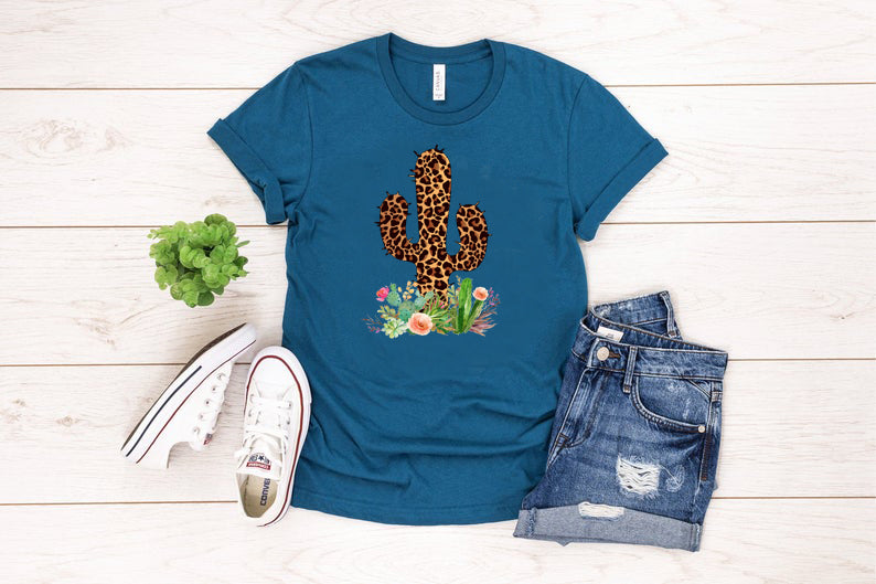 #629... Cactus Leopard Print