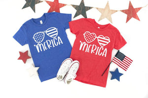 H.H. Merica Heart Glasses YOUTH. Ships 4/16