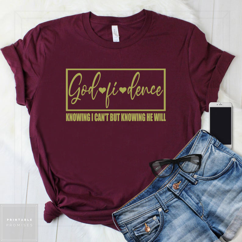 #86... Godfidence. Metallic Gold. Ships 9.17