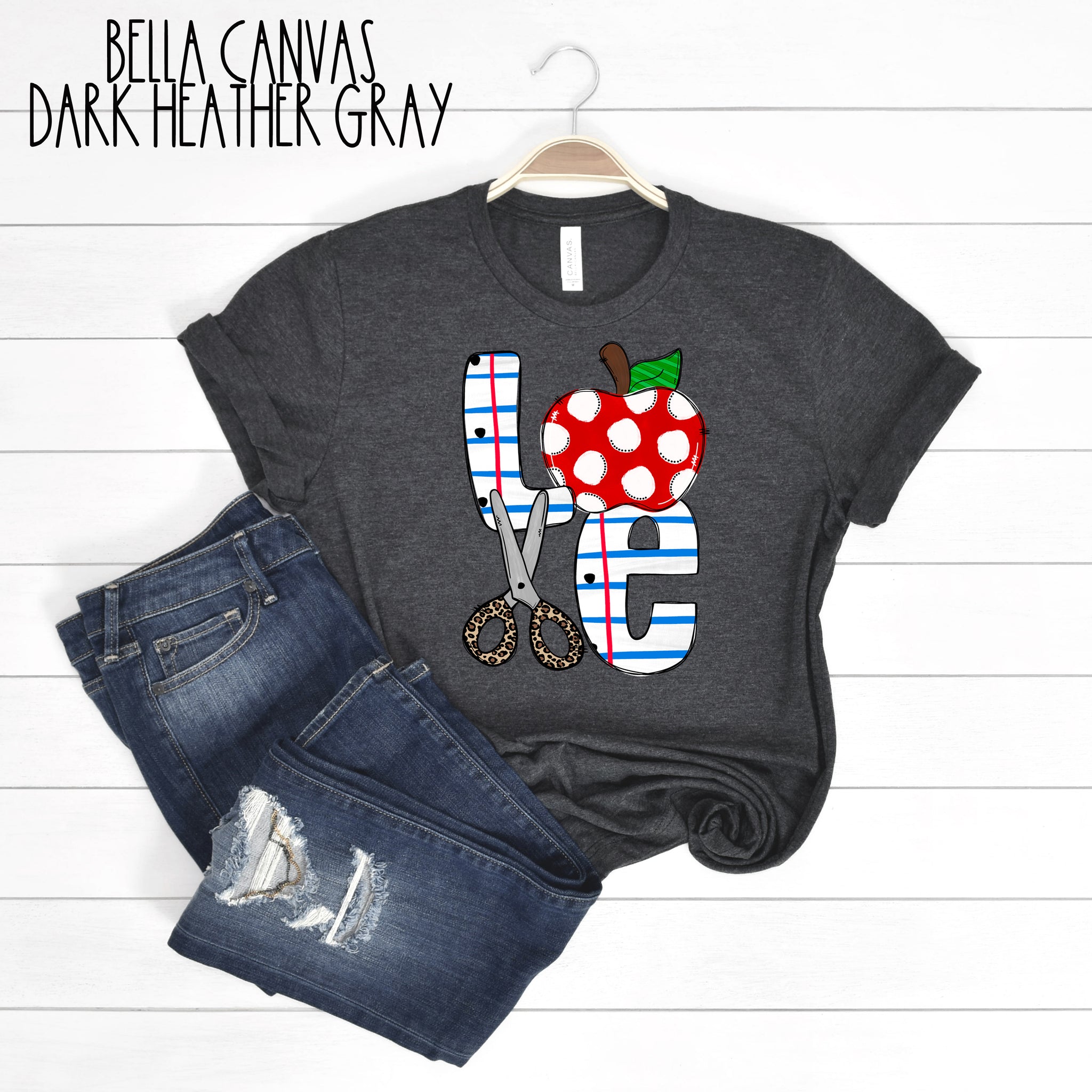 H.H. LOVE apple/scissors/paper Ships 7/16