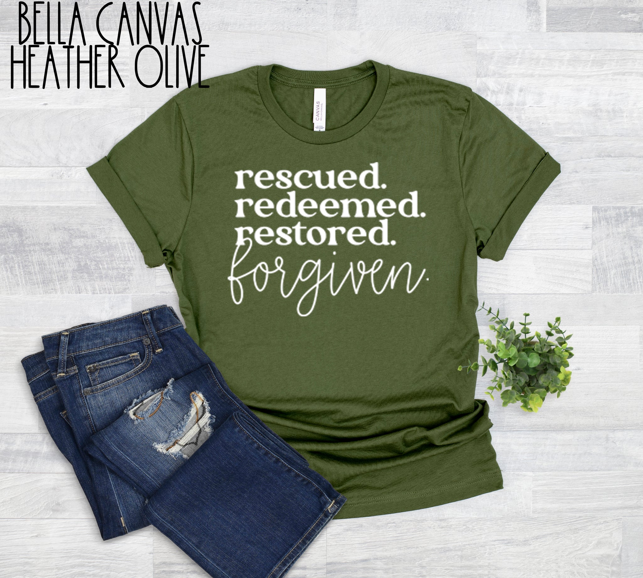 #118...Rescued Redeemed Forgiven. Ships 11/14