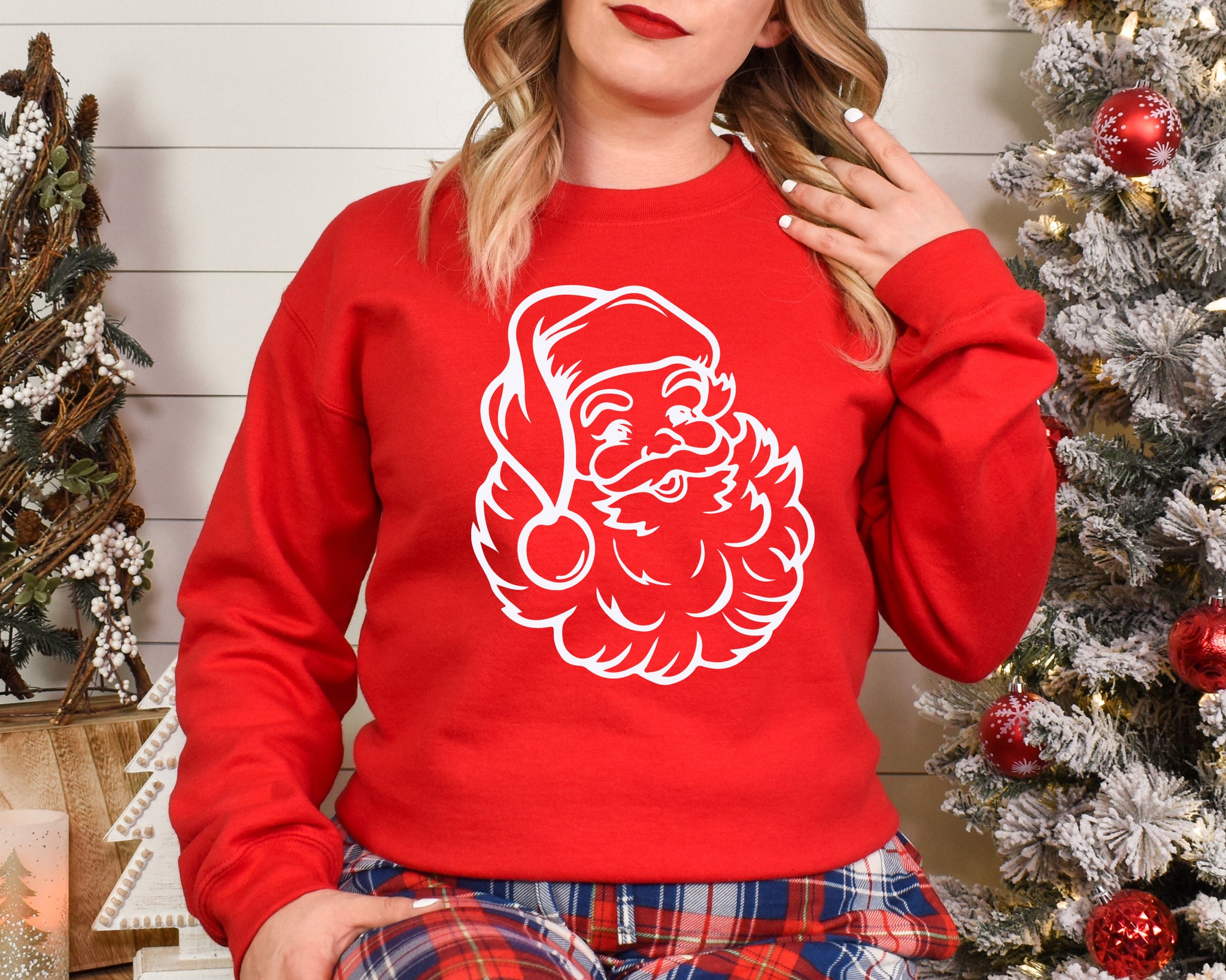 #365... Vintage Santa White Ships 11/4