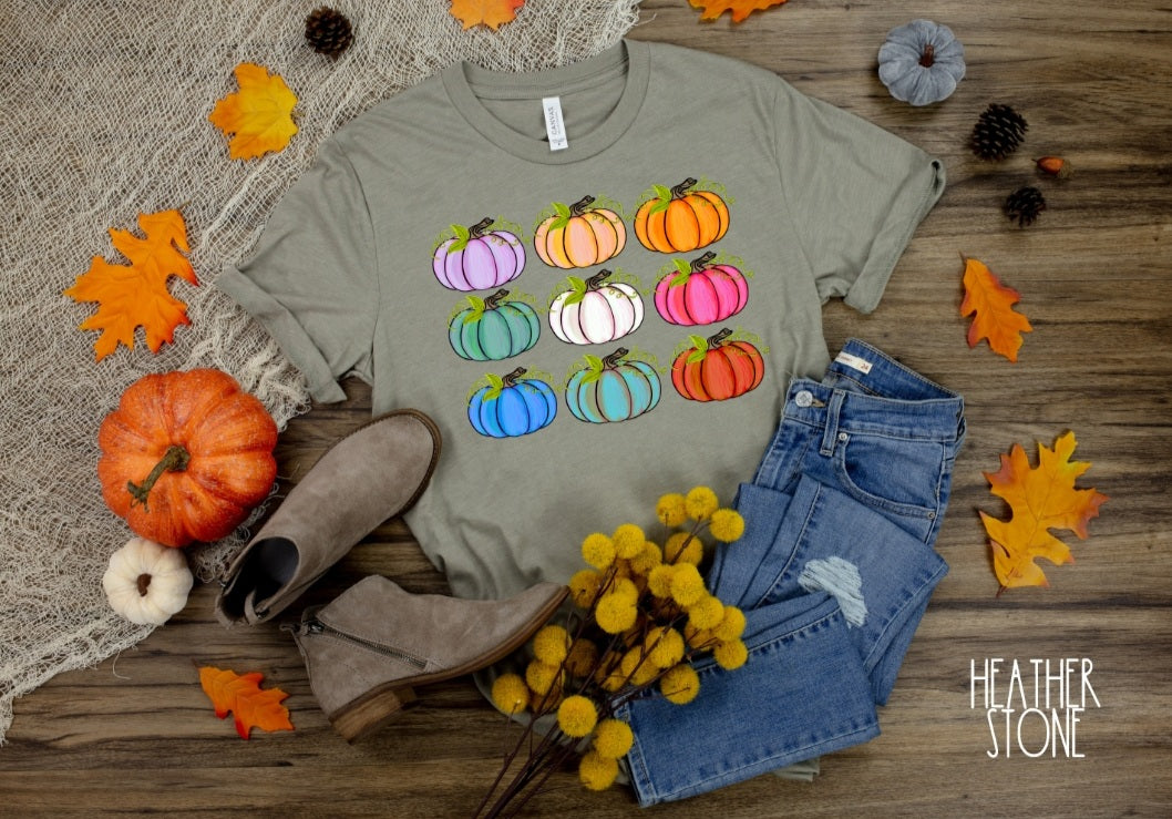 ZH.H. Color pumpkin stack. Ships 8/27