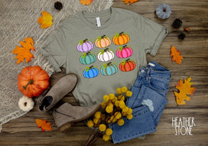 ZH.H. Color pumpkin stack. Ships 8/27