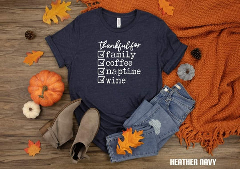 #484... Thankful for family, coffee, naptime Ships 10/15