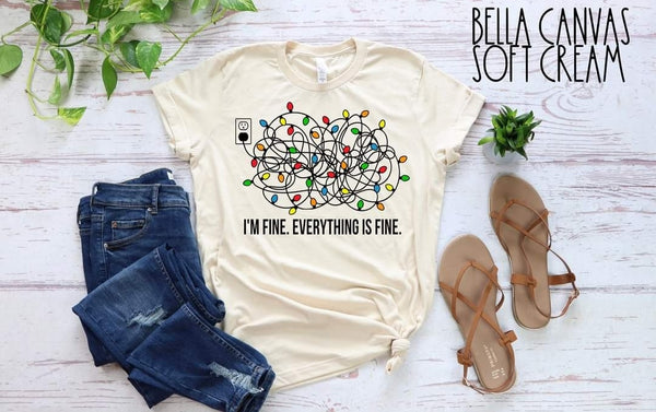 #840... H.H. Everything is Fine Christmas Lights. Ships 11/29