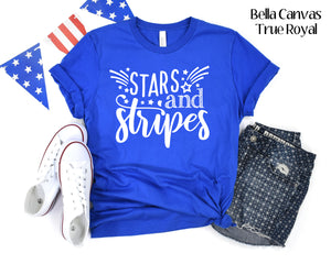 #498... Stars and Stripes white. Ships 4/8