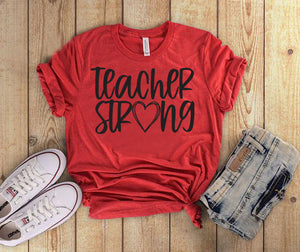 #242... Teacher Strong Black. Ships July 31