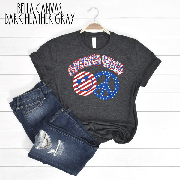 H.H.. America Vibes Smiley face. Ships 4/8