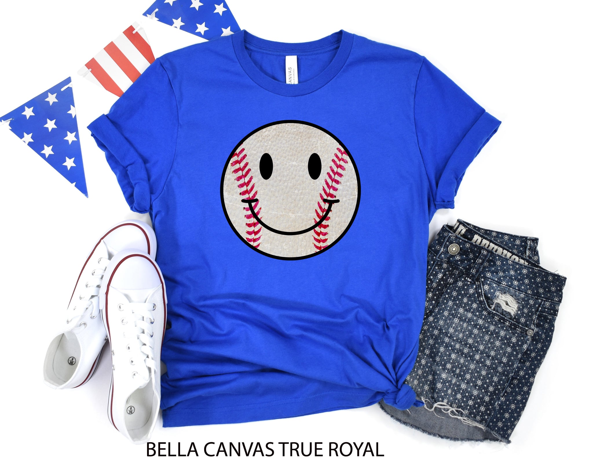 H.H. Baseball Smiley Face. Ships 3/25