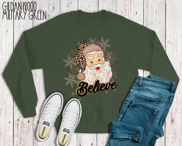 H.H. Believe Leopard Santa Snowflakes. Ships 11/11