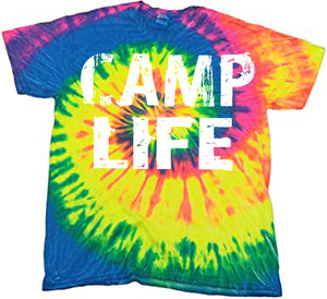 #165... Camp Life . White Ink. Ships 6/22