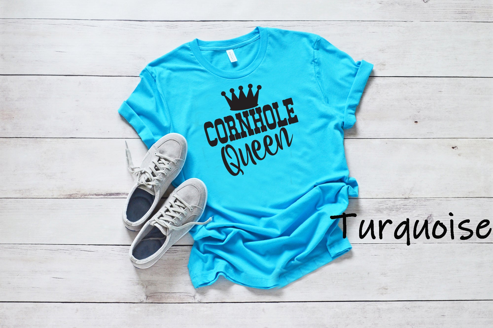 #528... H.H. Cornhole Queen BLACK Ships 5/13
