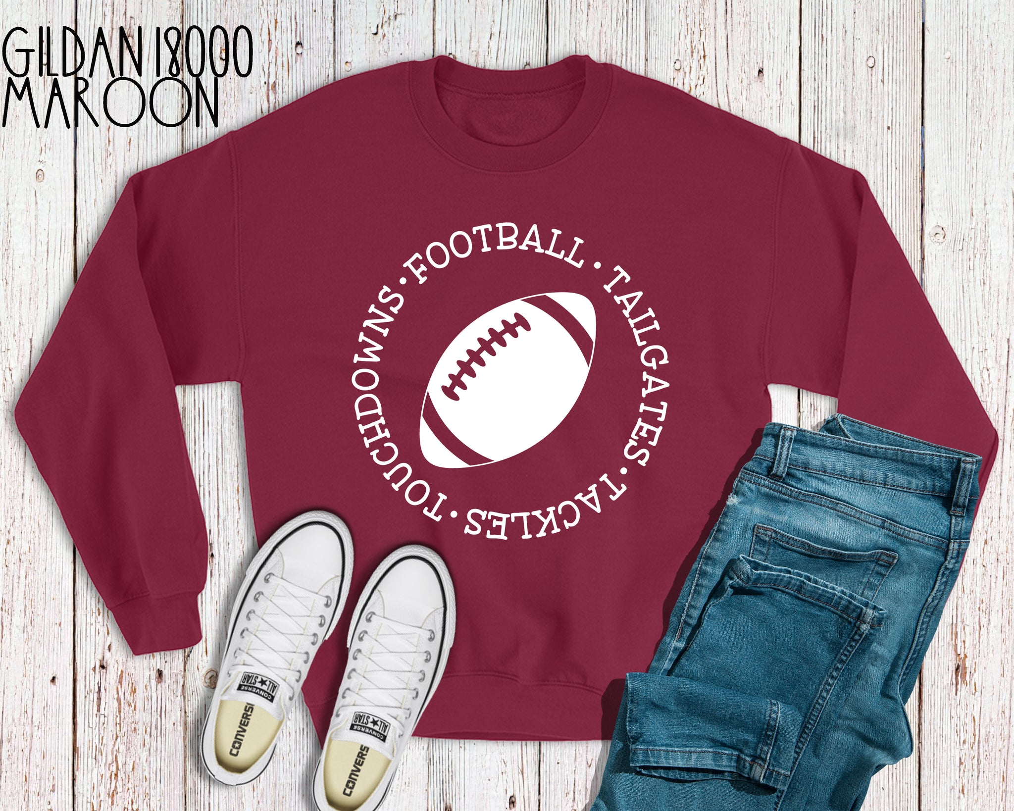 Football white circle. Ships 9/3