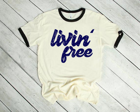 #207... Livin Free. Navy Color Ships 6/11